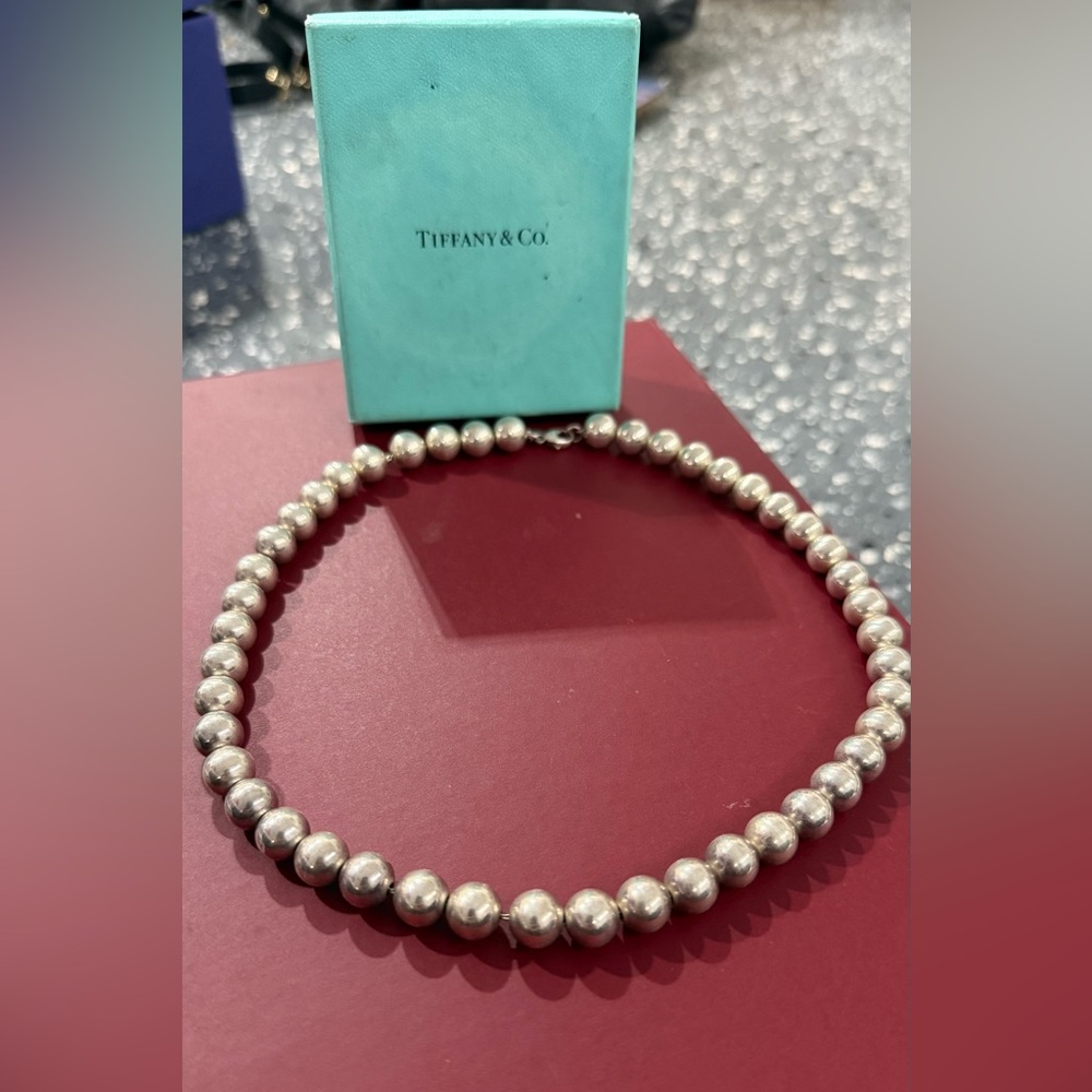 Tiffany & Co. Classic Silver Bead Necklace
